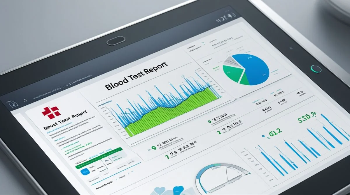 Digital blood test results