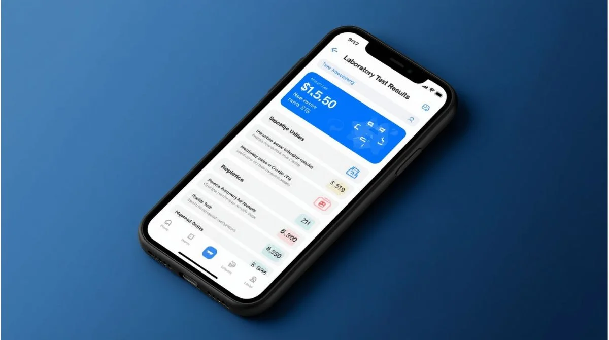 Lab results mobile app
